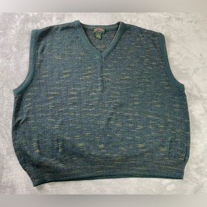 Cambridge Classics Italian Sweater Vest Wool Acrylic Mens XXL Forest Green Italy